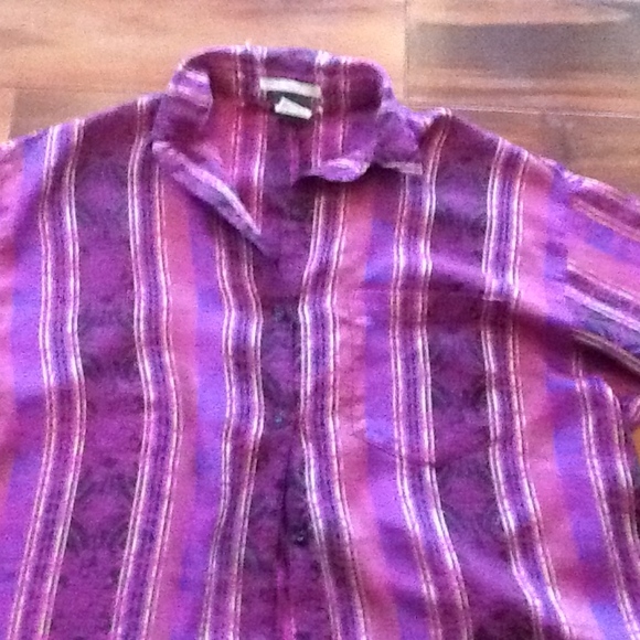 ANNE PINKERTON MAUVE BUTTON DOWN SHIRTDRESS SZ 6 - Picture 2 of 9